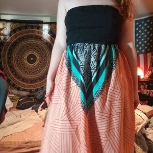 High Low Colorful Dress